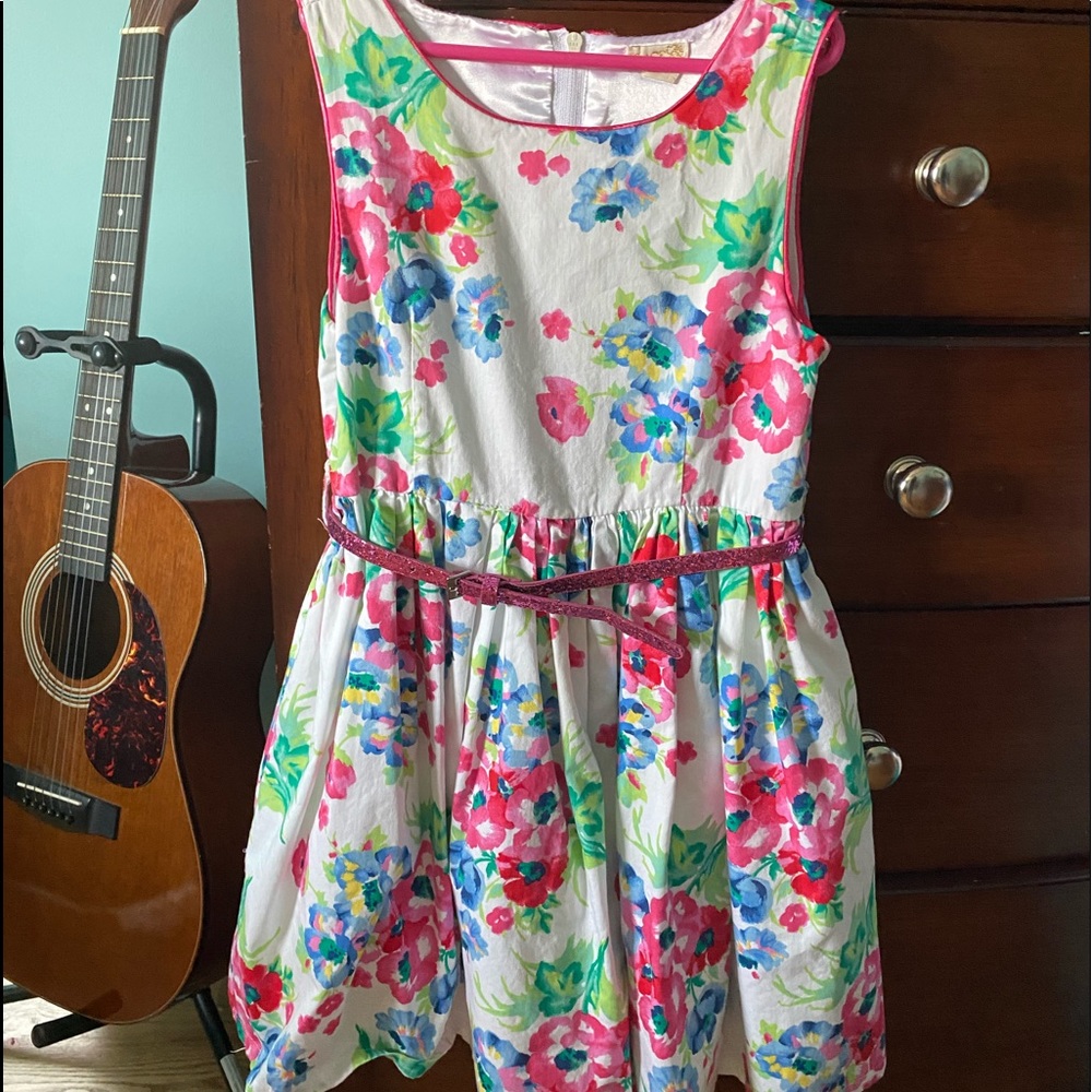 Floral Children’s Place Dress with Belt
